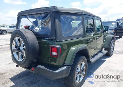 2022 Jeep Wrangler Unlimited Sahara 4X4 z USA, uszkodzony, nr VIN 1C4HJXEN3NW242458